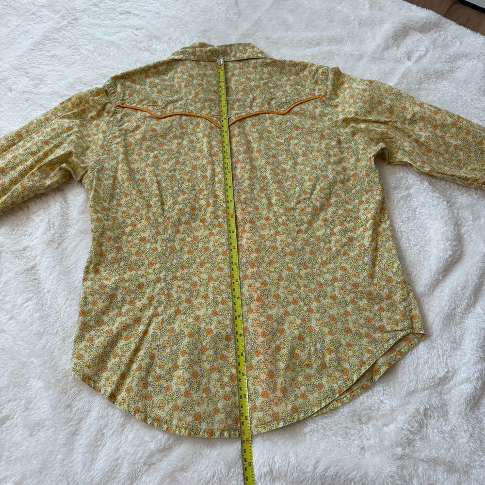 Wrangler Twenty X Fit Vintage / Retro Floral Cowgirl Button-Up Shirt - Picture 7 of 9